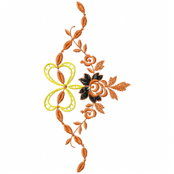 Flowers And Tree Embroidery Design 3